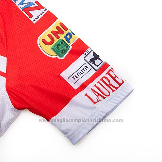 2019 Abbigliamento Ciclismo Androni Giocattoli Arancione e Bianco Manica Corta e Salopette